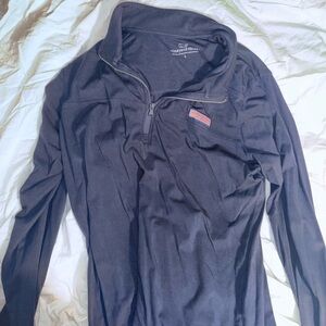 Vineyard Vines Men's Dark Gray Zip-Up Sweater